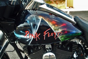 pink floyd prism motorcycle airbrush
